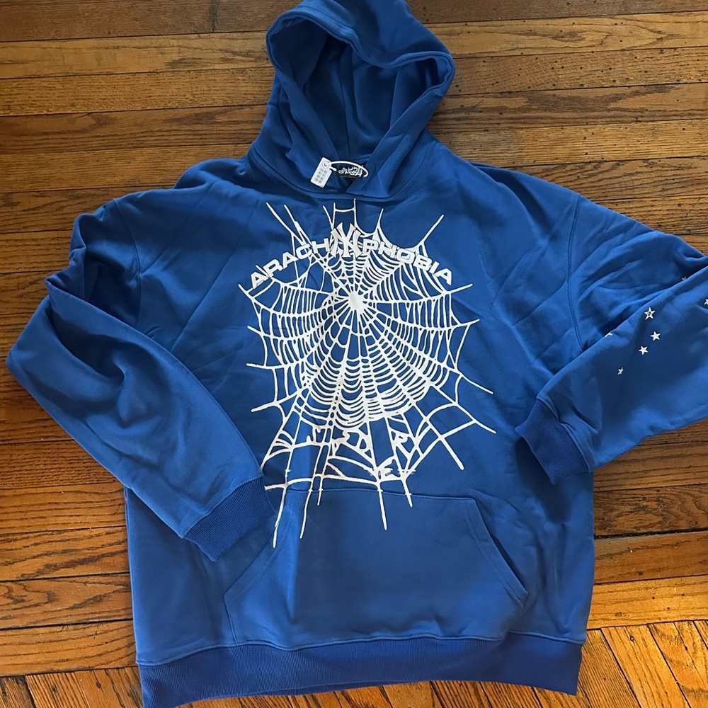 SP5DER blue NY hoodie & sweatpants (full suit)
